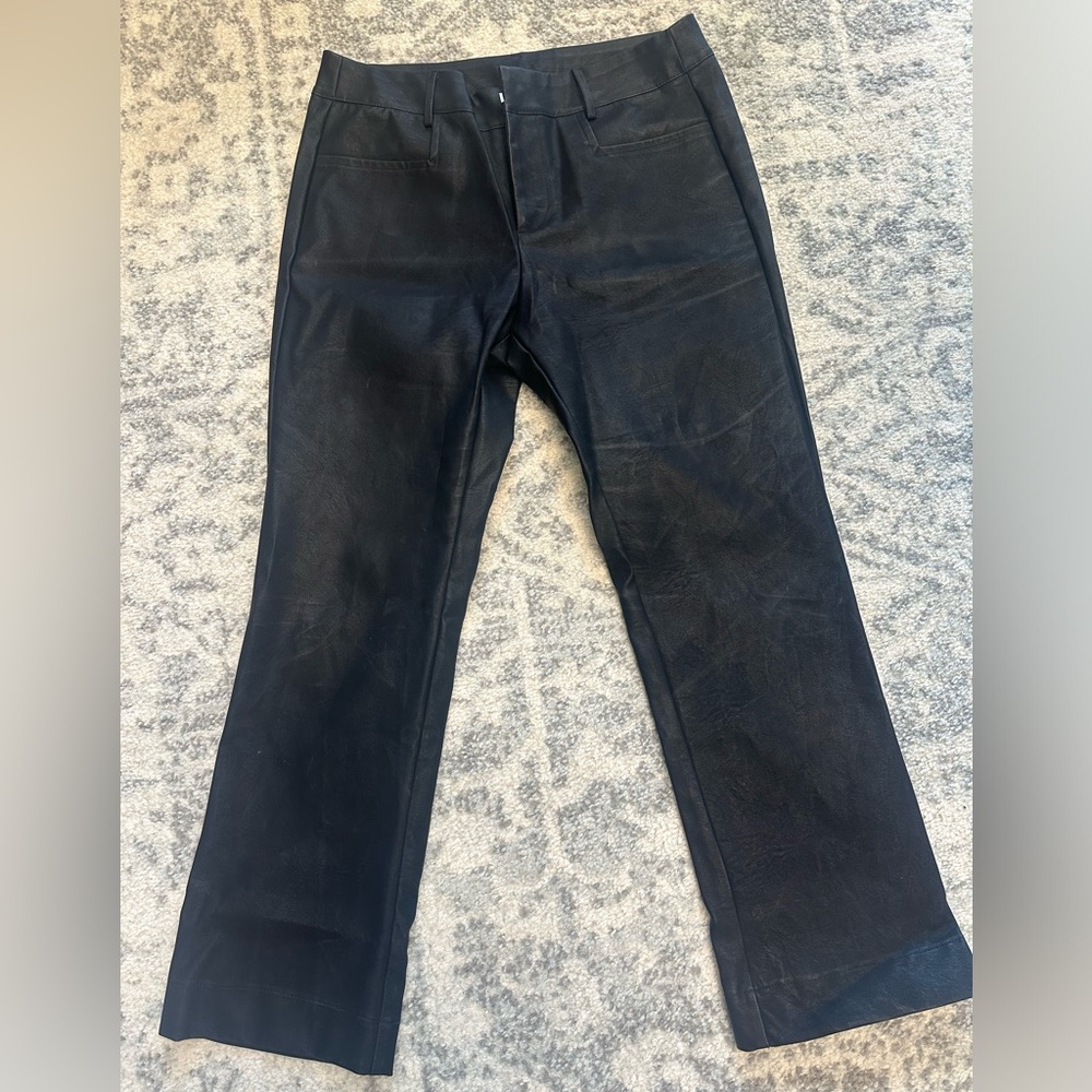 Black faux leather pants Vici Collection. Size large